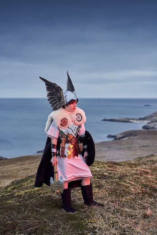 Lerwick Up Helly Aa Junior Jarl James Morrison.